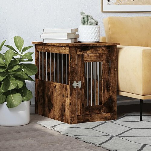 VidaXL Meuble Cage Chêne Fumé