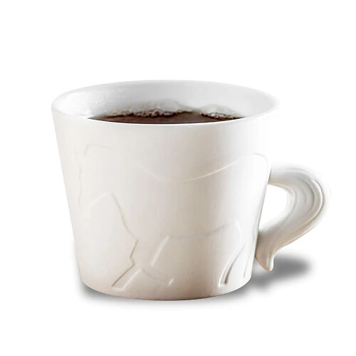 Totalcadeau Tasse Cheval Porcelaine