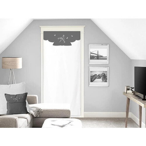 Soleil D'Ocre Voilage AMBROISE 70x200 cm - Anthracite