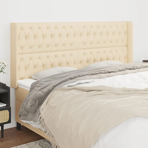 vidaXL tête de lit 183 cm - Crème