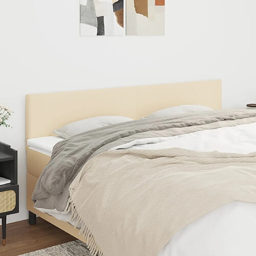 vidaXL Têtes de lit 2 pcs - Crème