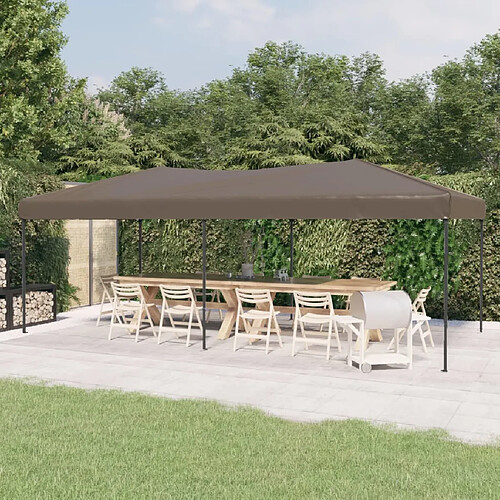 vidaXL Tente pliable 3x6 m - Taupe