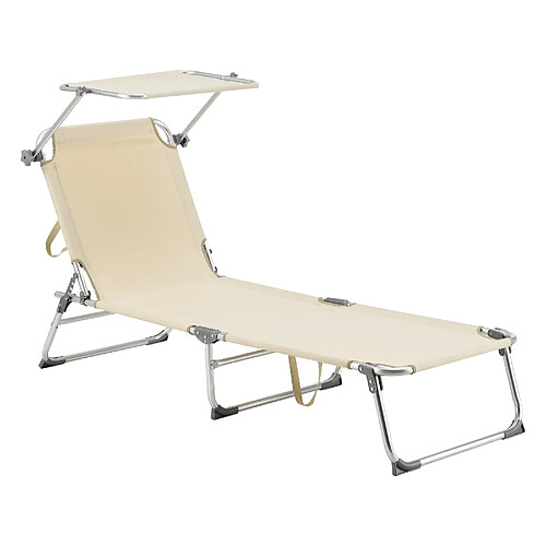 En.casa Transat avec pare-soleil - Beige