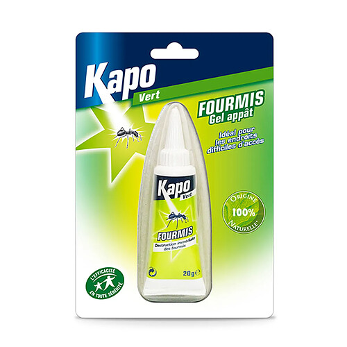 Anti-fourmis tube appât gel 15g 100% nauturel - 3135 - Vert - KAPO