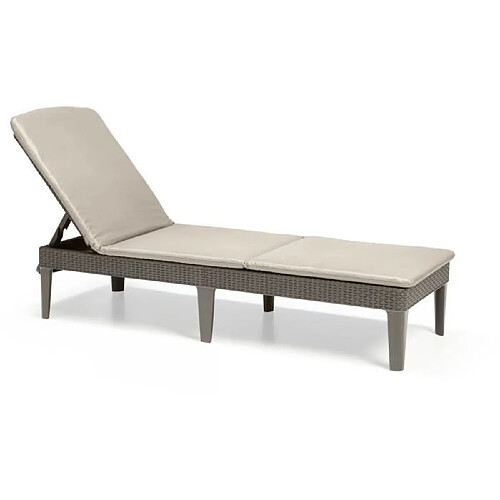 Algon Bain de soleil résine tressée - Sable