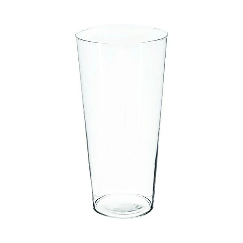 Vase Verre Conique Transparent