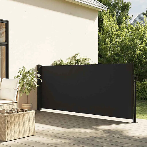 vidaXL Auvent latéral rétractable 120x600 cm - Noir