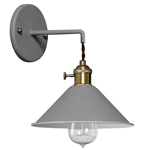 ICONIK INTERIOR Applique Murale - Design Vintage - Curie Gris