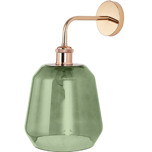 ICONIK INTERIOR Applique Murale - Abat-jour en Verre - Alessia Vert