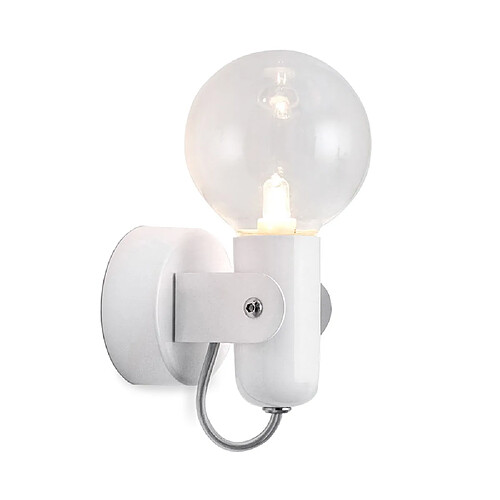 ICONIK INTERIOR Applique Murale - Métal - Finn Blanc