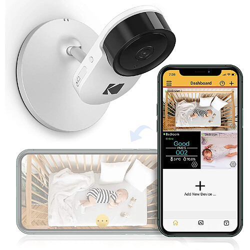 Kodak Caméra Bébé Cherish C120 - Zoom à Distance