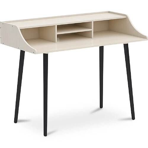 ICONIK INTERIOR Bureau en Bois - Design Scandinave - Torkel Bois naturel