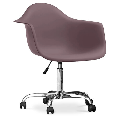 ICONIK INTERIOR Chaise de bureau Weston avec accoudoirs taupe