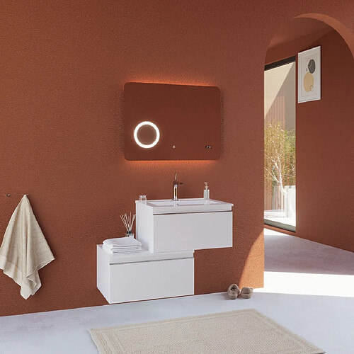 Kiamami valentina Meuble salle de bain - Blanc mat