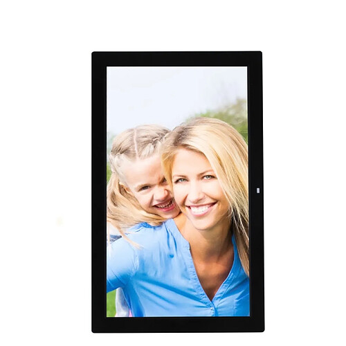 Cadre Photo Numérique 18 pouces Digital Frame Ecran LED Dual Haut-parleur Stéréo + SD 16Go Noir YONIS