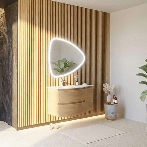 Kiamami valentina meuble salle de bain - Chêne