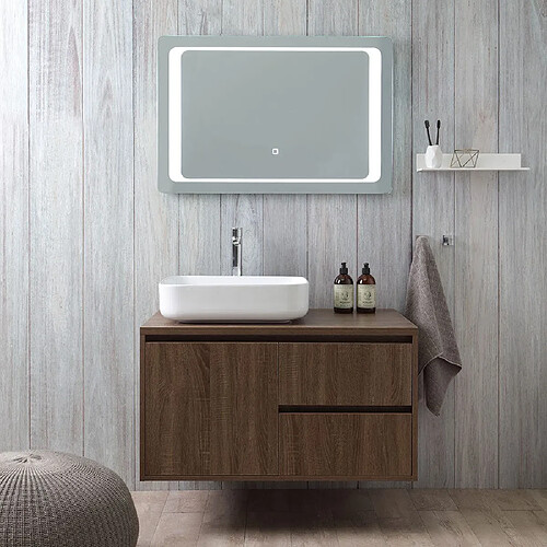 Kiamami valentina meuble haut salle de bain Siena - Noyer