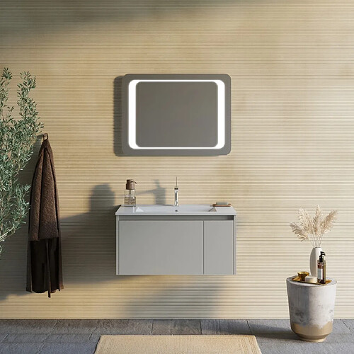 Kiamami valentina ensemble meuble salle de bain Monaco - Sable