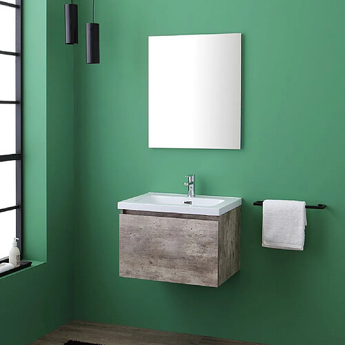 Kiamami valentina Meuble haut salle de bain - Gris clair