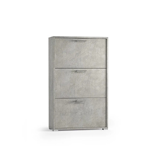 Kiamami valentina Armoire à chaussures - Gris béton