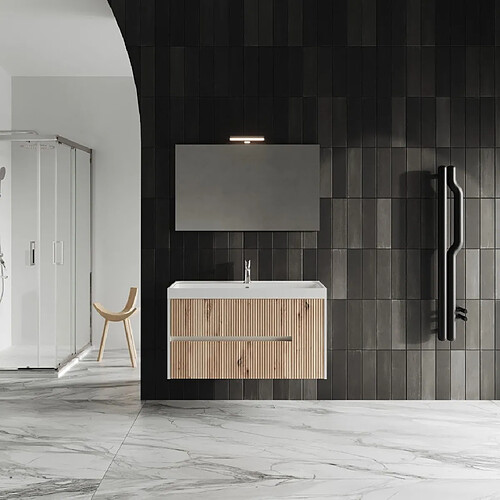 Kiamami valentina meuble salle de bain - Blanc