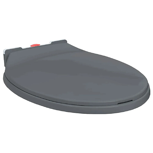 VidaXL Fermeture Douce - Gris Ovale
