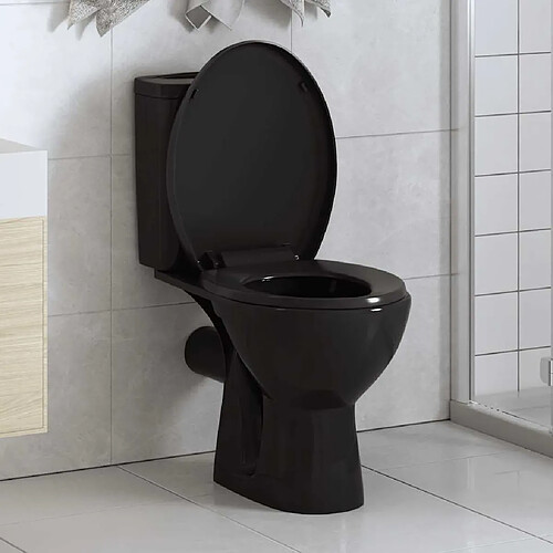 vidaXL Fermeture Douce Noir