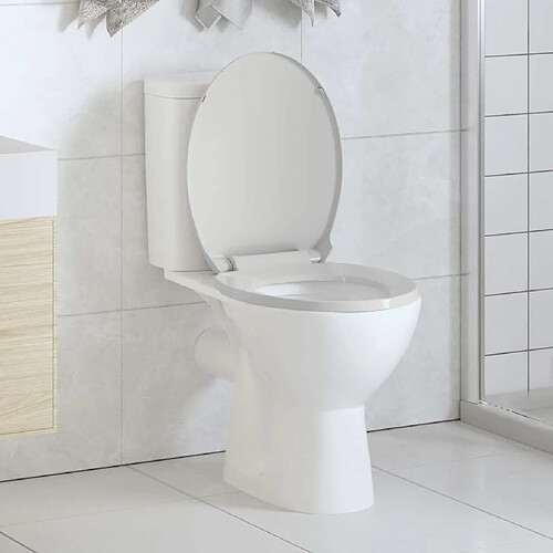 vidaXL Ovale Blanc