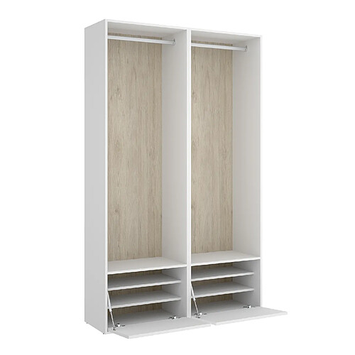 Pegane Dressing avec penderie - Blanc