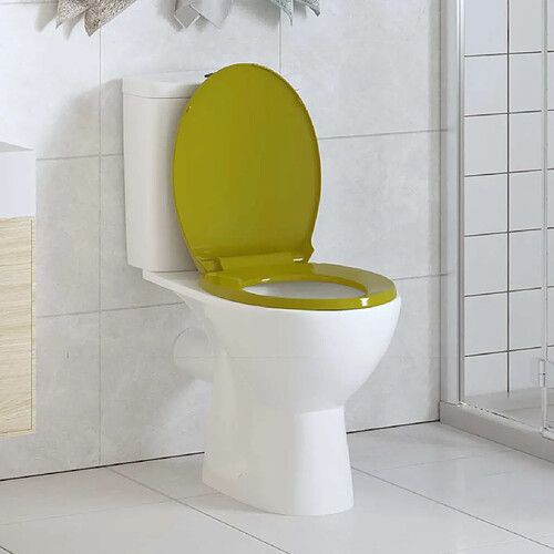 vidaXL Siège de toilette Fermeture Douce - Vert