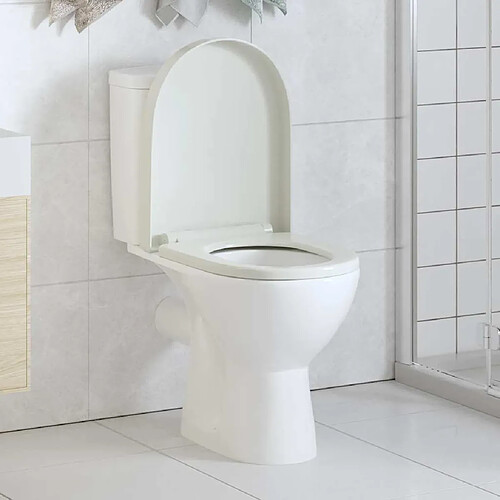 VidaXL Siège Toilette Libération Rapide Carré