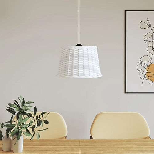 vidaXL Abat-jour - Blanc Ø40x26 cm