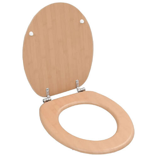 vidaXL Siège de toilette Design Bambou