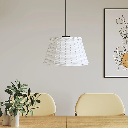vidaXL Abat-jour - Blanc Ø50x30 cm
