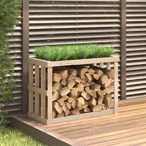 VidaXL Porte-bûches Bois de Pin