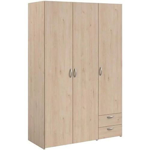 But Armoire Daily 3 portes 2 tiroirs - Chêne