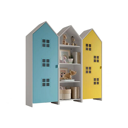 Vipack Armoire enfant 2 portes - Jaune