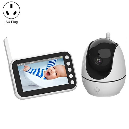 Babyphone Camera Avec Écran 4.5 Pouces Vision Nocturne Musique Température - Noir - Yonis