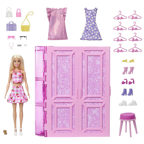 Barbie Poupée avec armoire