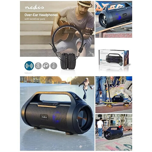 Nedis enceinte nomade Bluetooth - 60W