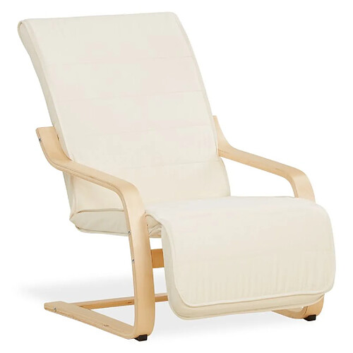 Homestyle4u Fauteuil de relaxation - Naturel