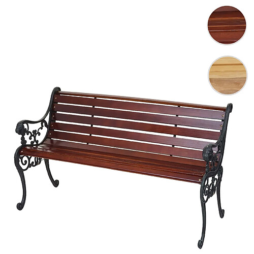 Mendler HWC-F98 - Banc de jardin 125 cm - Marron
