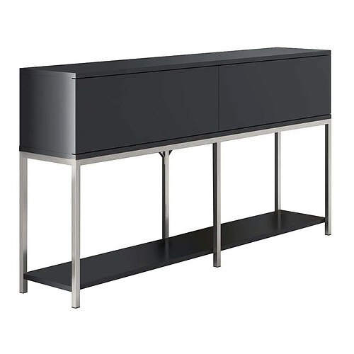Hanah Home Console Lord Anthracite et Argenté