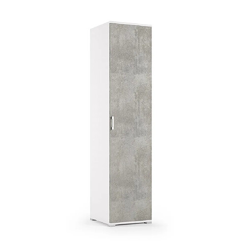 Kiamami Valentina Colonne Polyvalente - Blanc Effet Béton