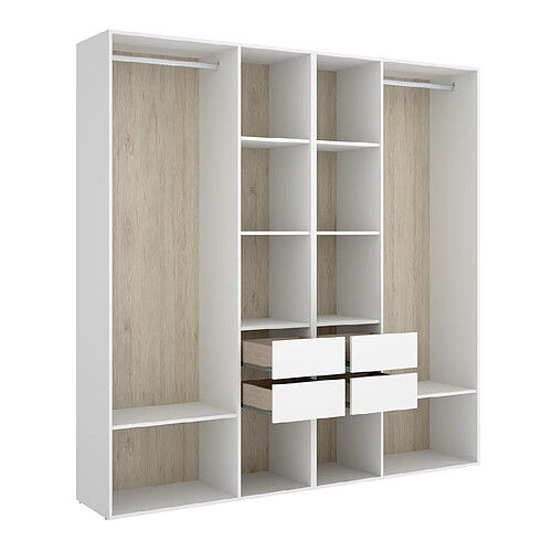 Pegane Dressing ouvert - Chêne/blanc
