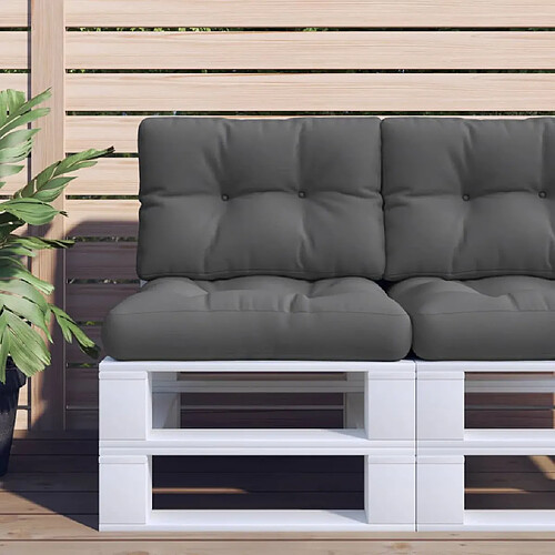 vidaXL Coussins de palette - Anthracite