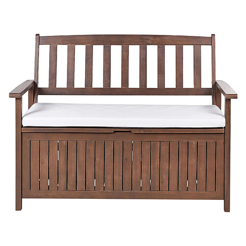 Beliani Banc SOVANA 120 cm Blanc Bois