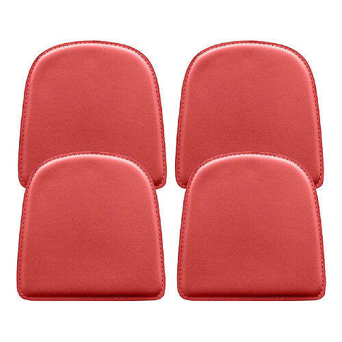 ICONIK INTERIOR Pack x4 Coussin Magnétique pour Chaise - Polyuréthane - Stylix Rouge