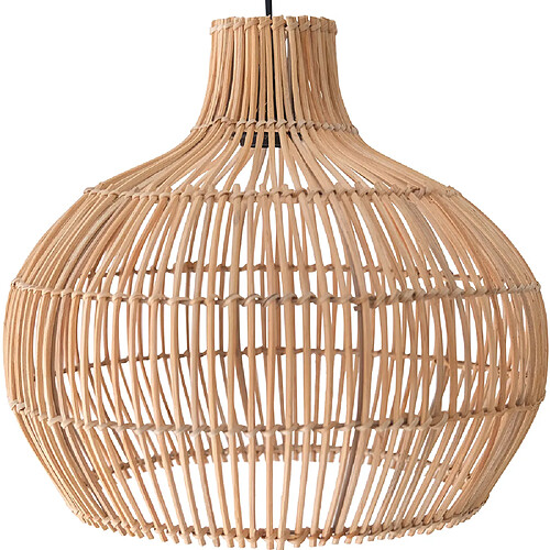 ICONIK INTERIOR Lampe de plafond en rotin - Lampe suspendue au stile Boho Bali - Elan Naturel