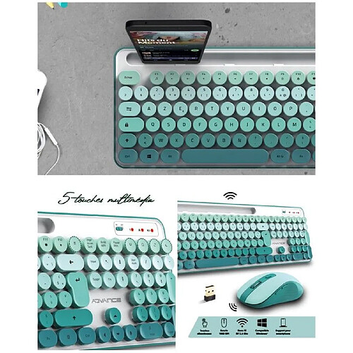 Advance Pack clavier souris filaires - Noir